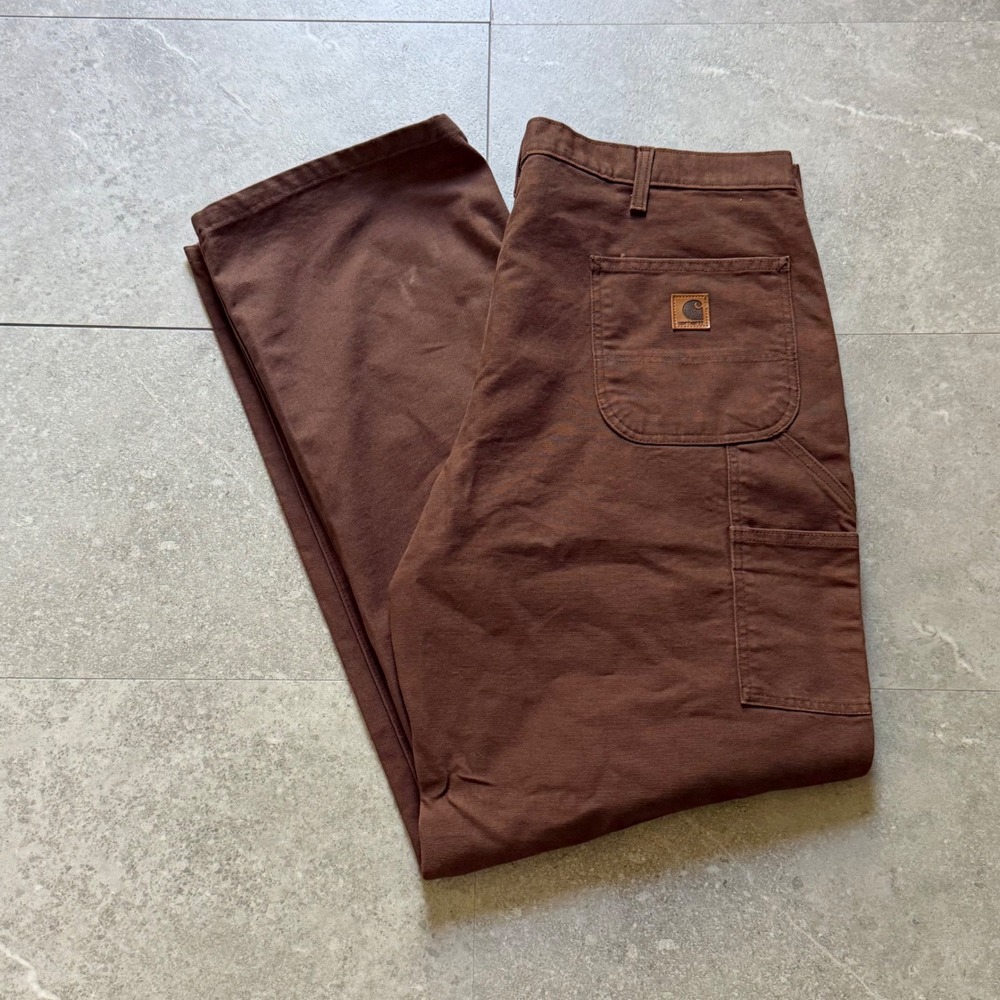 Vintage Carhartt Washed Duck Work Dungaree Pants 42x34 B11 CHT NWT